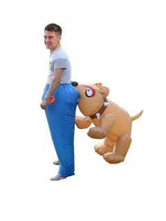Nafukovací kostým Dogs Bite Donkeys Air nafukovací kostým Deluxe pre H
